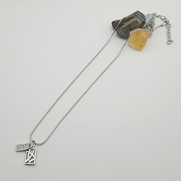 Brighton "Meridian Zenith Lg" Silver Neck w/ Swarovski Crystal & Openwork Charms - Picture 4 of 11